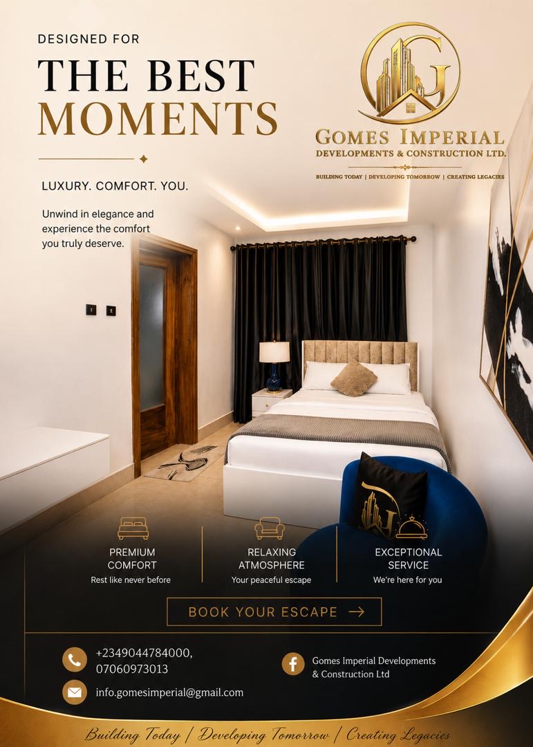 Premium 1 Bedroom Apartment — Shortlet in Lekki Phase 1